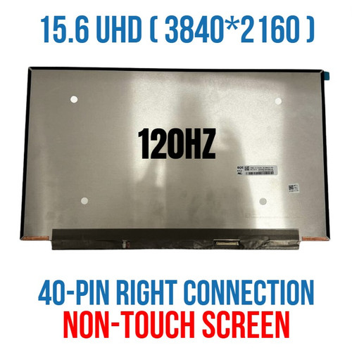 15.6" 4k 120hz Lcd Screen Ne156qum-nz3 Edp 40 Pin 3840x2160 100% Srgb Uhd