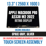 13" Gray Apple MacBook Pro M2 Retina A2338 2022 LCD Screen Replacement Assembly US