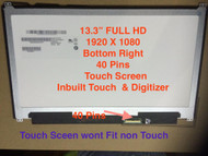 13.3" 1080p FHD LCD Display Touch screen B133HAK01.0 Acer Aspire S 13 S5-371T