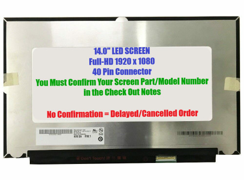 L62775-001 KL.14005.037 B140HAK02.0 LCD On-Cell Touch Screen 14" FHD 40 pin