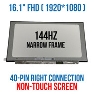 16.1" LCD Replacement 144hz 40 Pin FHD 1920X1080 N161HCA-GA1 NV161FHM-NY1