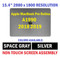 Genuine Apple MacBook Pro Retina 15" A1990 2018 LCD Screen Assembly EMC 3215 Silver