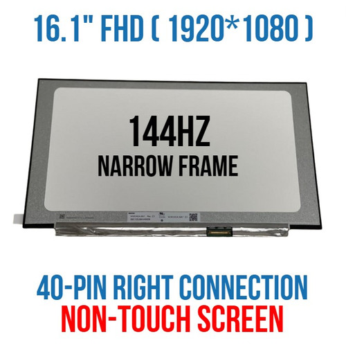 300NIT 144hz 16.1" FHD LAPTOP LCD SCREEN HP Victus 16-D 16-d0020tg 40 Pin