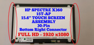 15.6" FHD LCD Screen Touch Digitizer Assembly HP Spectre X360 841264-001