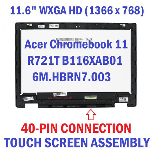 Acer Lcd Module 11.6" Hd Gl 6m.hbrn7.003 Screen Display