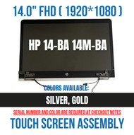 HP pavilion x360 14-BA 14-ba059TU 14-ba101TU Touch screen FHD SILVER 924297-001