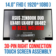 Asus ZenBook DUO 14 UX481 UX481F UX482 14" FHD LCD Touch Screen Assembly