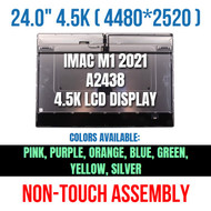 24" LCD Screen Glassy Assembly Apple iMac M1 2021 A2438 EMC 3663 Purple