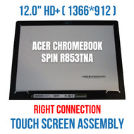 Acer Chromebook Spin R853TNA LCD Touch Screen Display Assembly Black 12"