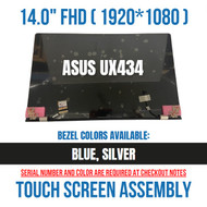 14" Asus Zenbook 14 UX434 UX434F LCD Display Touch Screen 1920X1080 Blue