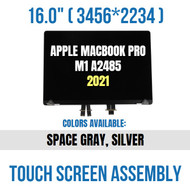 LCD Screen Display Assembly Apple MacBook Pro 16" M1 A2485 Space Gray 2021