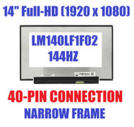 14" LM140LF1F01 FHD 1920x1080 LED LCD Non Touch Screen Display 144Hz 40 Pin
