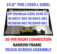 M16037-001 FHD LCD Touch Screen Display Assembly HP EliteBook x360 1040 G7
