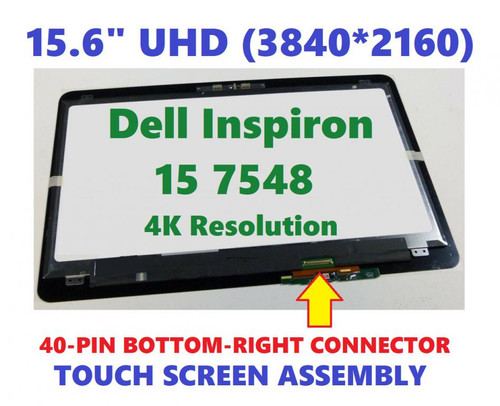 Dell 391-BBRQ 15.6" 4K Ultra HD 3840x2160 Truelife LED backlit Touch Display with Wide Viewing Assembly
