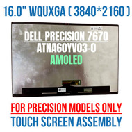 ATNA60YV03-0 3840x2400 DP/N 09Y5DM LCD AMOLED Glossy Display Screen Replacement