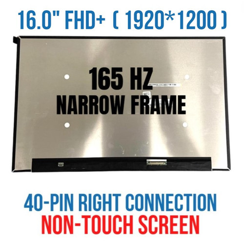 B160UAN01.Q 16" 1920X1200 LCD Screen Display Matte 40 Pin 165Hz Non Touch