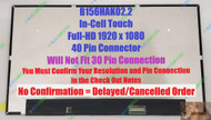 NEW 15.6" NV156FHM-T0C NV156FHM T0C FHD LCD Touch Screen Display Panel 40 Pin
