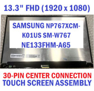 13" cran LCD Tactile Assembl Pour Samsung Galaxy Book S NP767XCM-K01US SM-W767