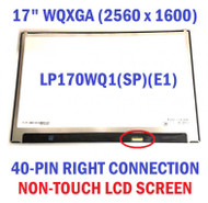 Lp170wq1-spe1 17.0" Led Ips 2560x1600 Matte 40 Pin Screen