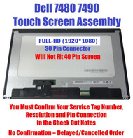 Dell Latitude 7480 7490 Laptop LCD Screen FHD Touch EDP 30 pin 36C21 XG5G2