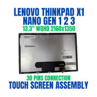 Lenovo ThinkPad X1 Nano Gen 1 2 3 13" Ultrabook 2K Touch Screen LCD LED Assembly