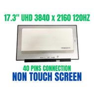 120Hz 17.3" UHD 4K Laptop LCD Screen AUO B173ZAN06.1 3840X2160 Non Touch