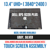 Genuine Dell XPS 9320 Plus 13" Touch screen UHD+ 4K+ Gray G59J8 JXMV1