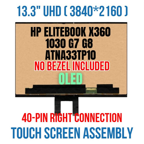 OLED UHD 4K LCD Touch Screen Display Assembly HP EliteBook x360 1030 G7 G8