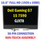 Dell TJ4F4 G7 7590 Black 1920x1080 60HZ Screen Display