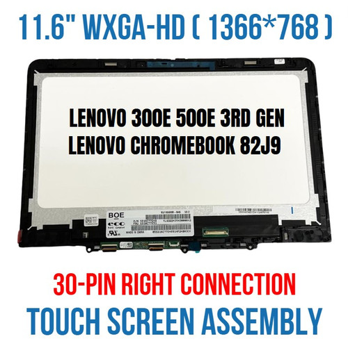 HD LCD Display Touch Screen Assembly Lenovo 500e Chromebook Gen 3 5D11C95886