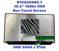 15.6" B156ZAN05.1 EDP 40 Pin 120Hz UHD 3840x2160 4K LCD Screen 100% RGB