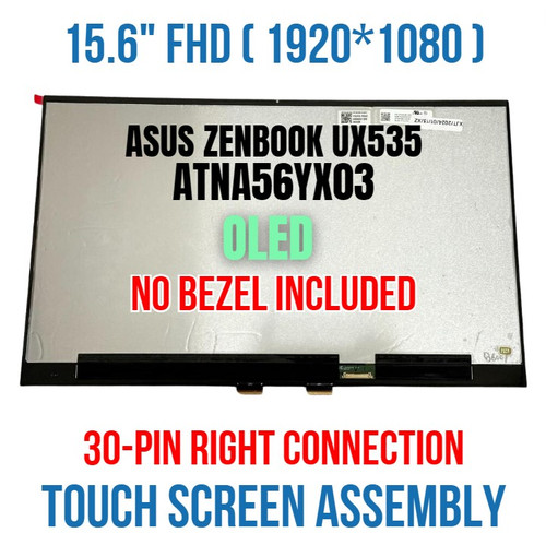 Asus Ux535qe-3g Oled 15.6" Fhd G/t/wv 90nb0v91-ra0020 Screen Display