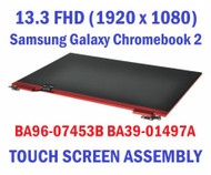 SAMSUNG Galaxy Chromebook 2 XE530QDA-KA1US QLED BA39-01480A BA96-07453B Mercury Gray Compelet Assembly Display LCD LED Monitor Panel