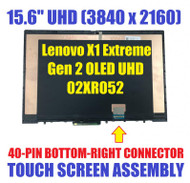 02XR052 Lenovo Thinkpad X1 Extreme 2nd Gen OLED UHD LCD Touch Screen Display LCD LED Monitor Panel