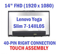 5D10S39646 New Lenovo Yoga Slim 7-14IIL05 FHD Lcd Screen Assembly Touch glass Display LCD LED Monitor Panel