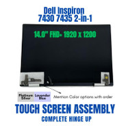 02JYYF LCD 14" Touch Screen Display Complete Assembly FHD Inspiron 7435 2-in-1 Laptop Replacement