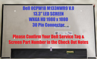 M133NWR9 R0 13.3" Led Lcd Screen Dell Latitude 7300 7380 laptop YTXJK G50X6