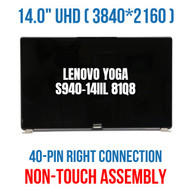 UHD Lenovo 14" Yoga s940-14llL 81Q8 Non Touch Screen full Assembly 5D10S39605