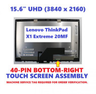 Ibm 15.6" Led Uhd Lcd Touch Digitizer Fru 01yu648 00ny694