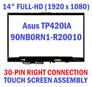 Screen Replacement 14" Asus VivoBook Flip 14 TM420UA TM420 TM420UA-WS51T TM420IA-DB51T TP420UA-2K TM420UA-EC003R FHD 1920X1080 LED LCD Display Digitizer Touch Screen