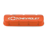 Aluminum Competition Design Valve Covers, Orange Powder-Coat