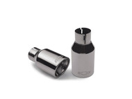 Performance Exhaust Tips - Bowtie Logo, Straight Cut
