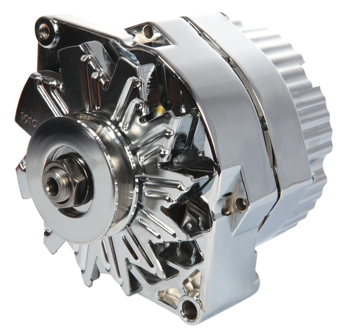 Chrome Alternator; New; 1Wire; 120 Amp Ed Rinke Performance