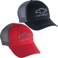 CHEVROLET OPEN BOWTIE GARMENT WASHED TRUCKER AND MESH CAP
