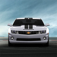 Custom Graphics - Dual Stripe Vinyl Wrap by Original Wraps, Matte Black