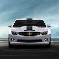 Custom Graphics -  Center Pin Stripe Vinyl Wrap by Original Wraps,  Matte Black