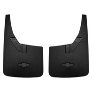Splash Guards - Rear Flat -  Flat with Contour, Rear Set, Black