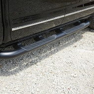 Assist Steps - 4-Inch Round, Black, For Use on Crew Cab Models with Gas Engine (LV3, L83, L86 and L96)