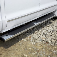 Assist Steps - 4-Inch Round, Chrome, For Use on Extended Cab Models with Gas Engine (LV3, L83, L86, LC8, and L96)
