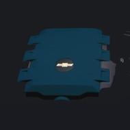 Engine Cover - V-6 (LFX) - Blue Ray (GXH)
